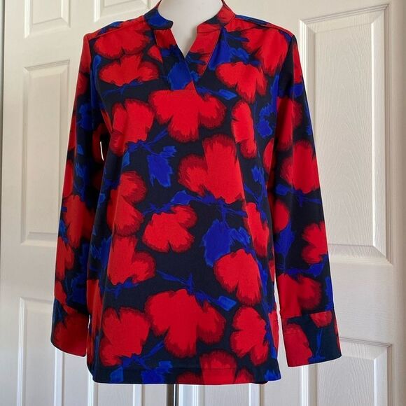 NWT Banana Republic Long Sleeves Colorful Blouse - Picture 1 of 5